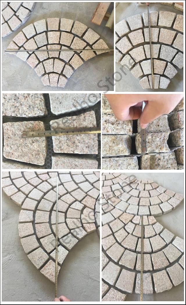 Granite Fan Shape Paver Stone Granite Fan Shape Paver Stone