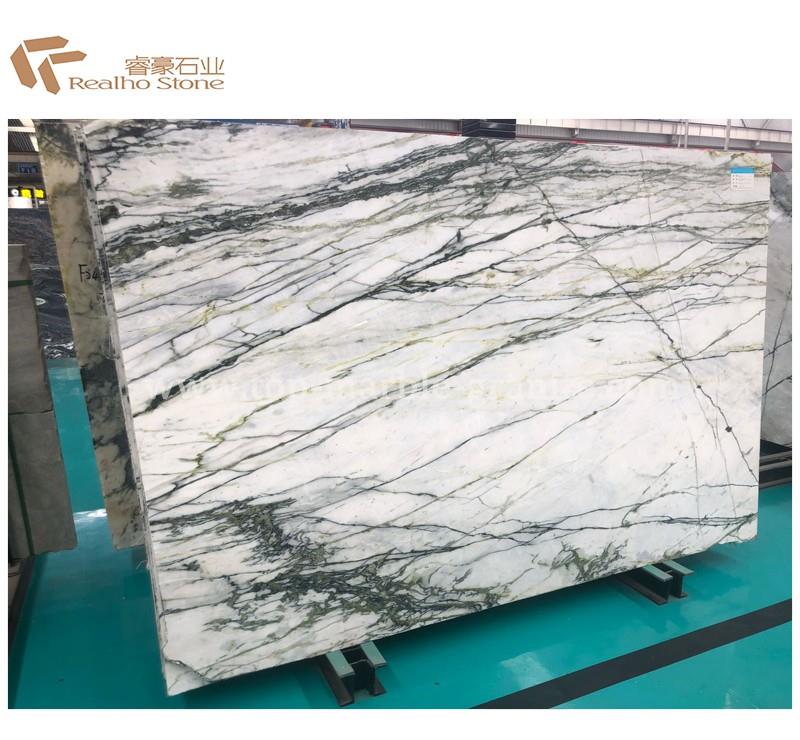 white marble flooring
