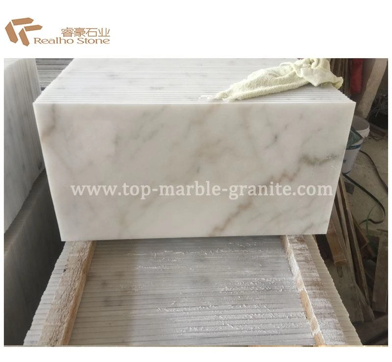 white marble tiles