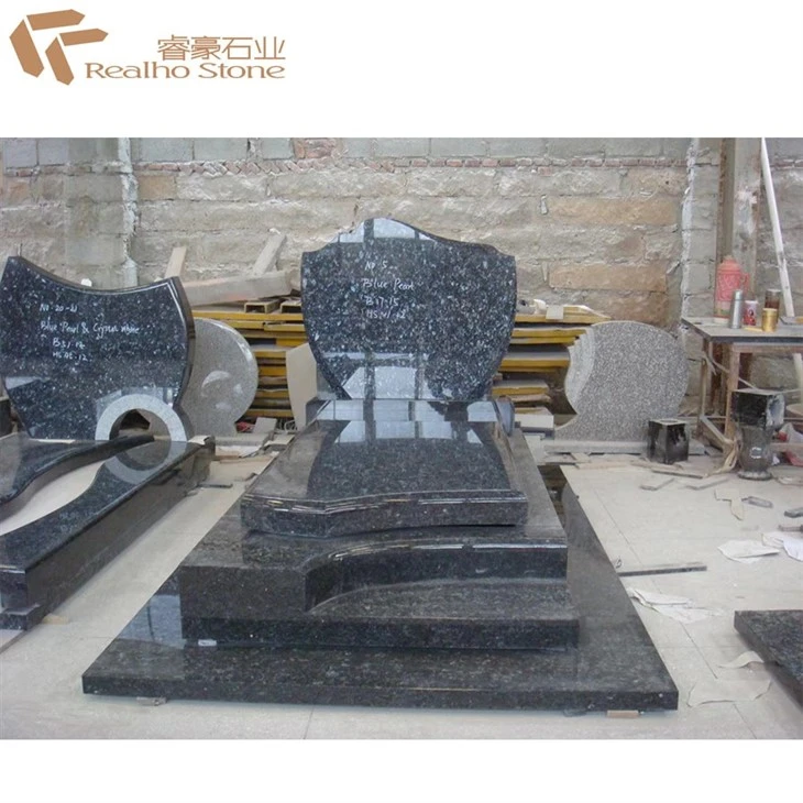 blue pearl tombstone -