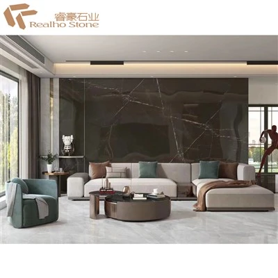 Pietra Bulgarian Grey Marble poli dal pou planche enteryè