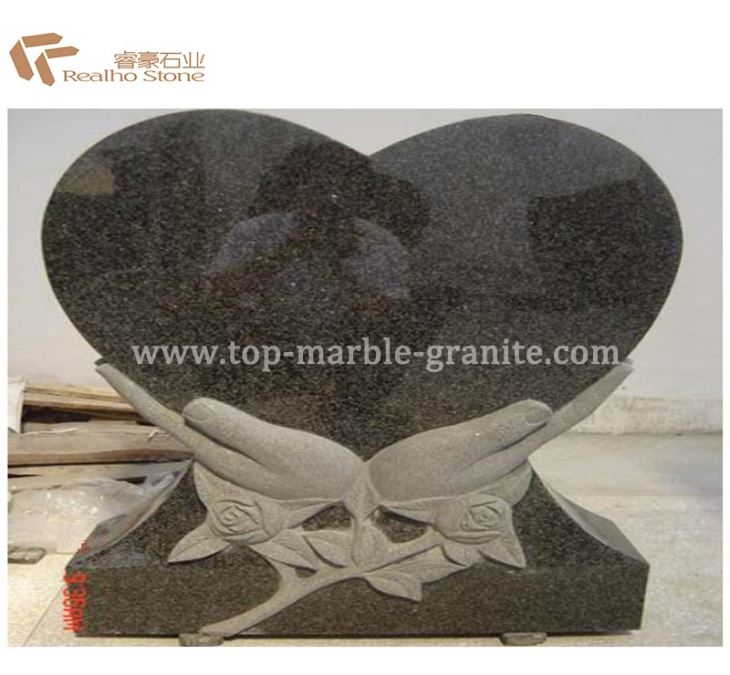 Black granite monument