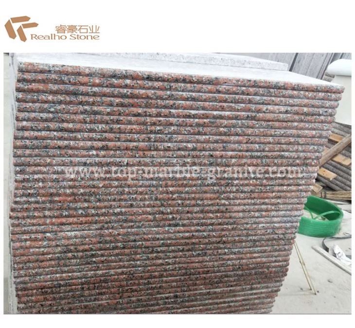 Maple Red Granite Stair Treads And Risers