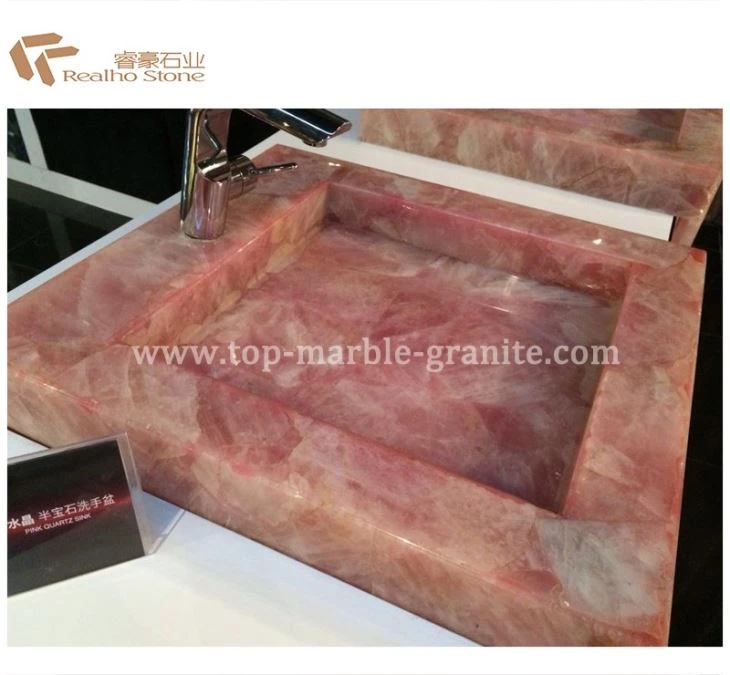 Pink Quartzite Stone Sink