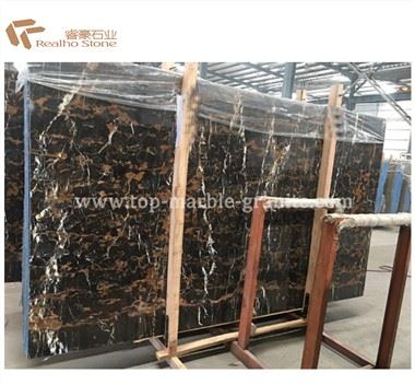 Enpòte materyèl Nwa Portoro Marble dal