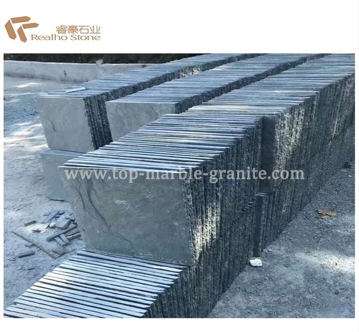 slate tile with split edge
