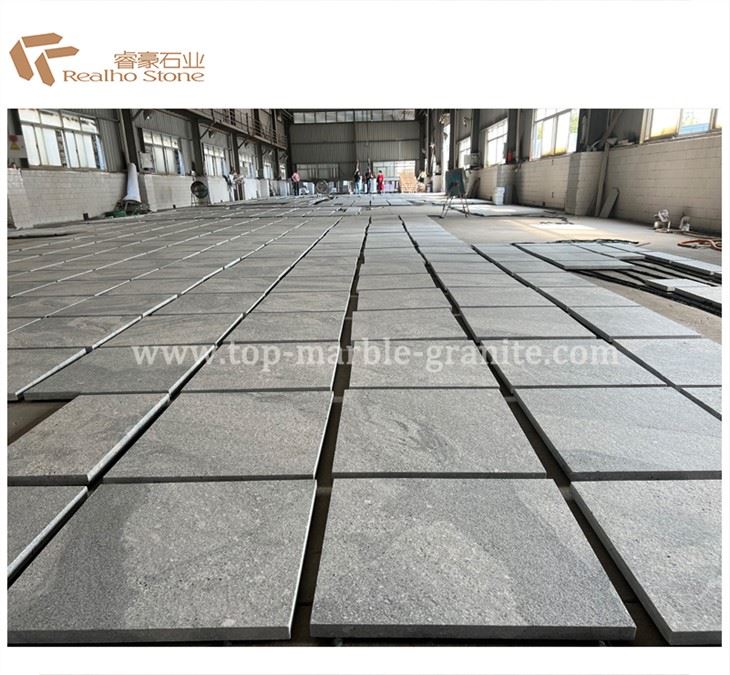 Flamed Ash Grey Granite Pou Pavaj