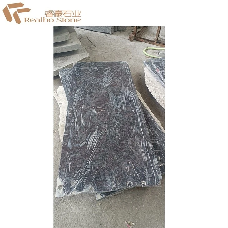 blue granite tombstone